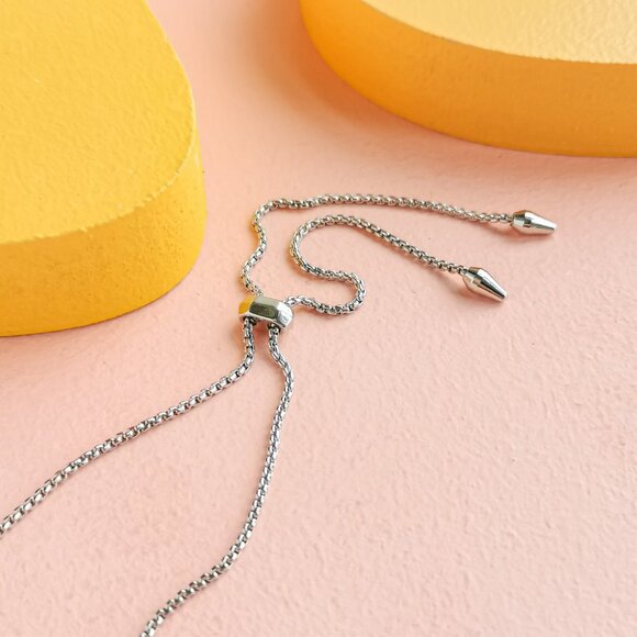 Kendra Scott - Kacey Filigree Mix Silver Long Necklace - NEW - Picture 3 of 3